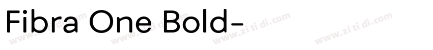 Fibra One Bold字体转换